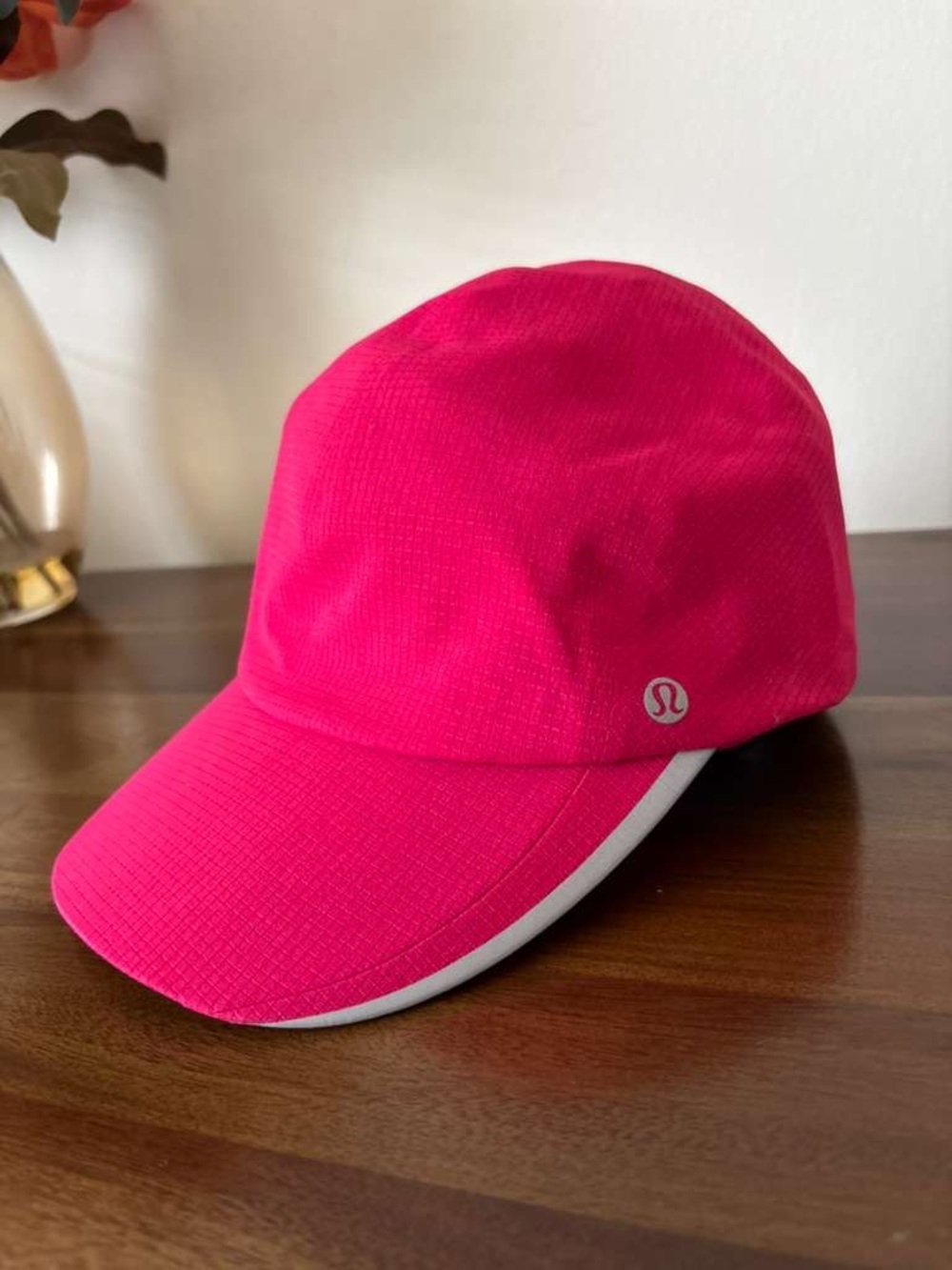lululemon athletica Hot Pink Running Hat with White Trim